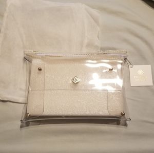 Clear plastic kendra Scott shoulder purse